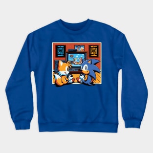 Hedgehog Retro Co-op Classic Crewneck Sweatshirt